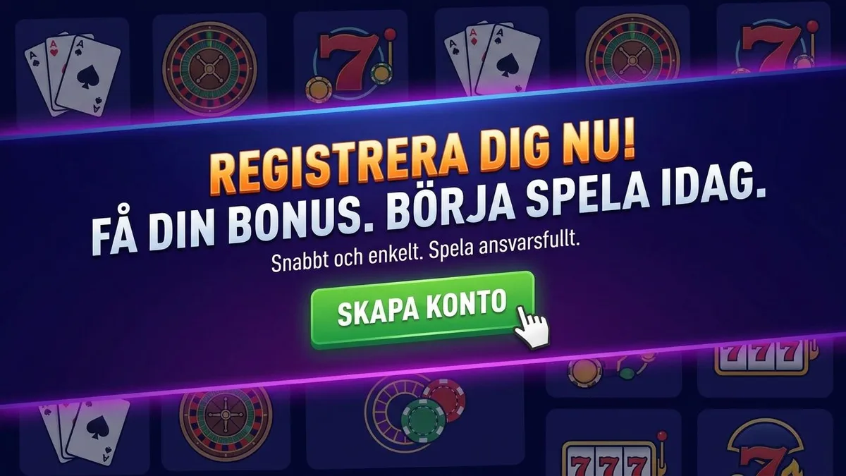 Registrera dig med bonus